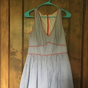 Jessica Simpson flirty seersucker dress.